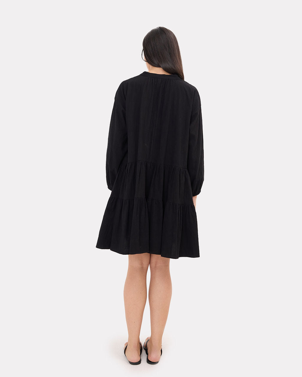 Avalon Smock Dress in Black - Size Inclusive AU 6-26 - The Lullaby Club