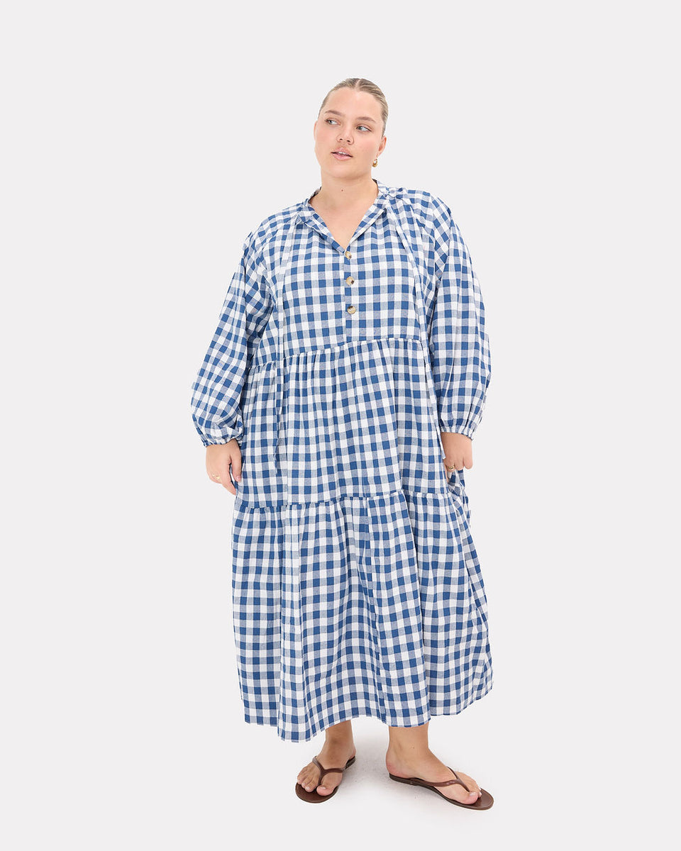 Maxi Avalon Smock Dress – Maternity & Breastfeeding Friendly, Plus Size Flowy Dress