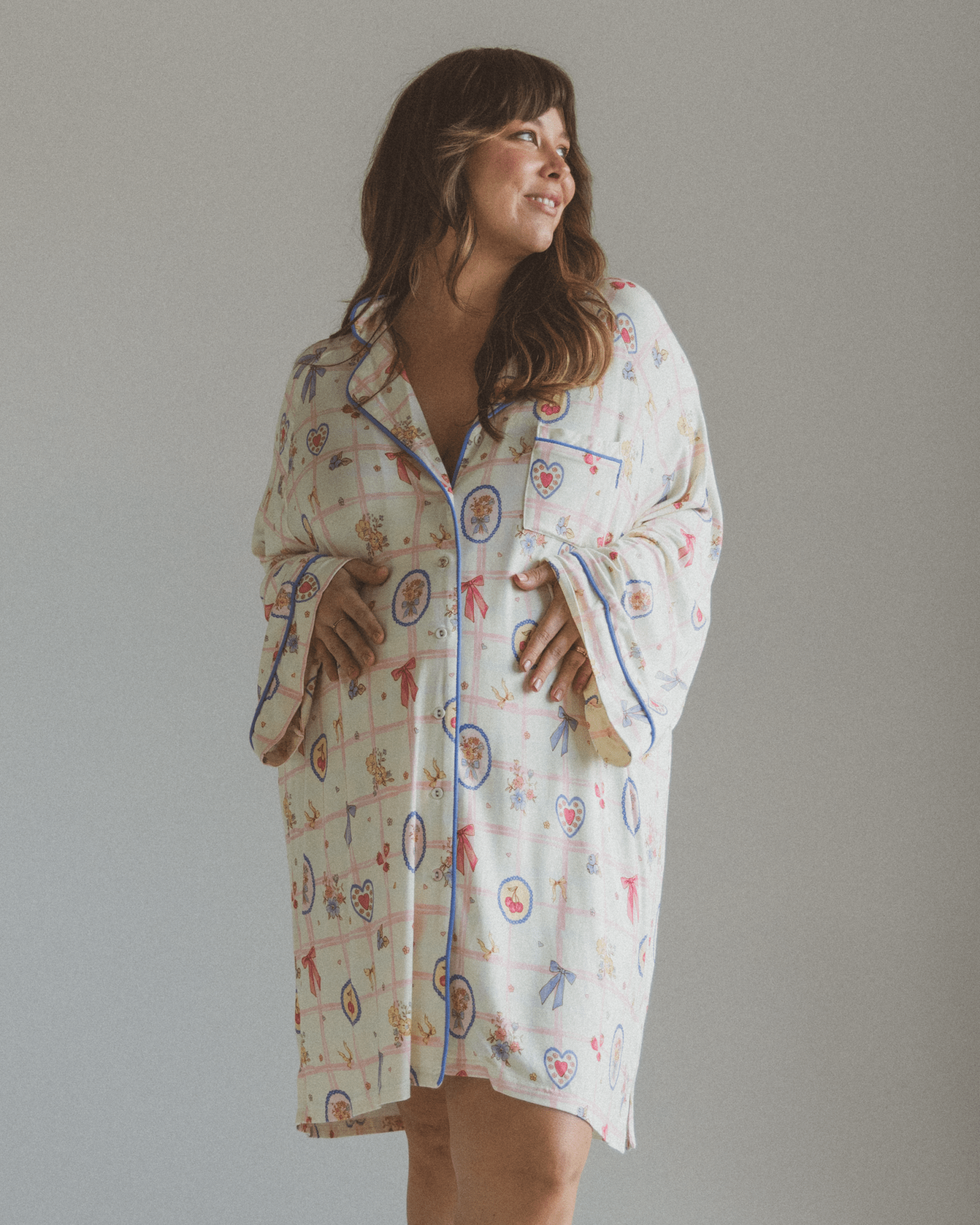 Coquette-inspired cotton nightie – soft and romantic sleepwear for women