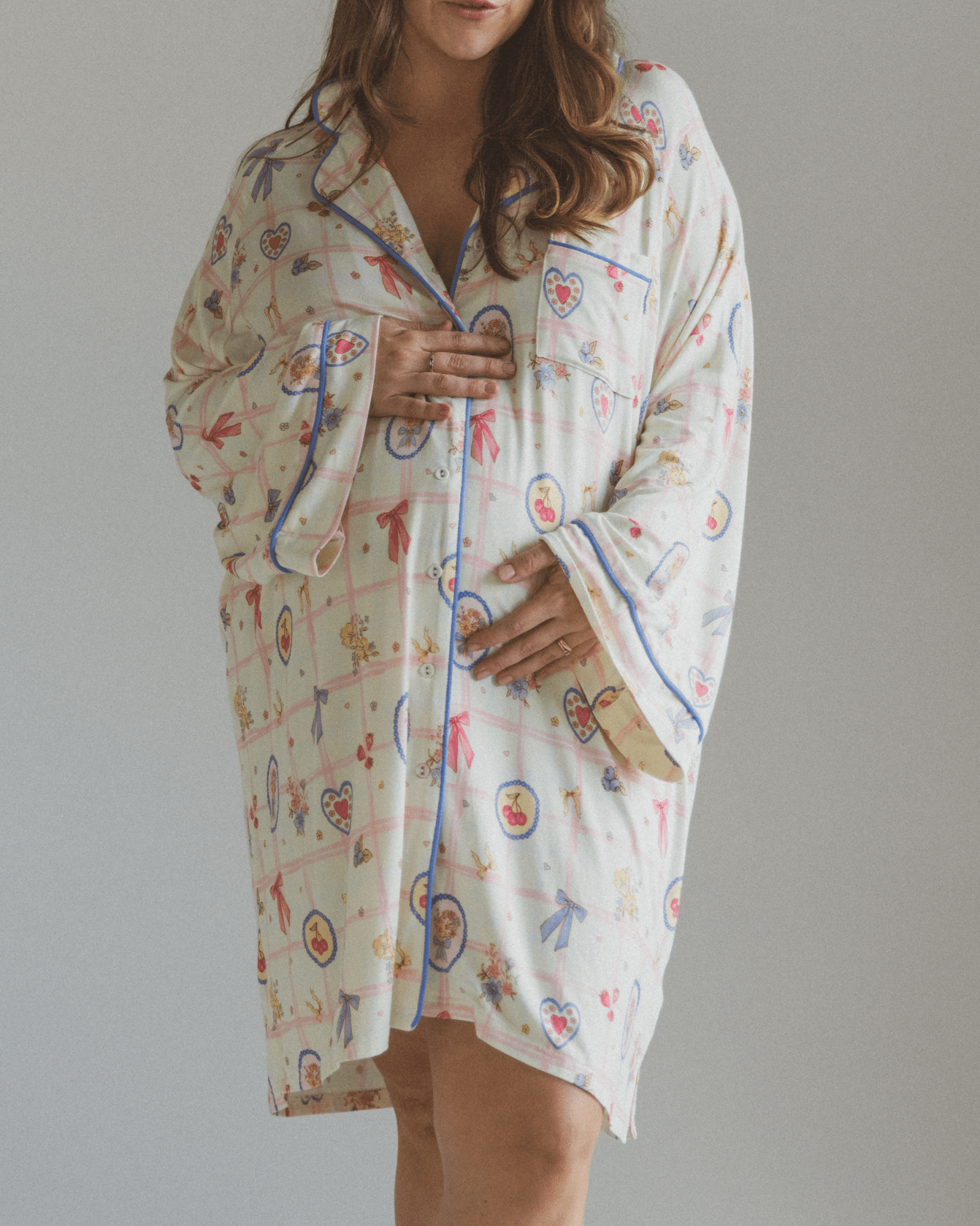 Coquette-inspired cotton nightie – soft and romantic sleepwear for women