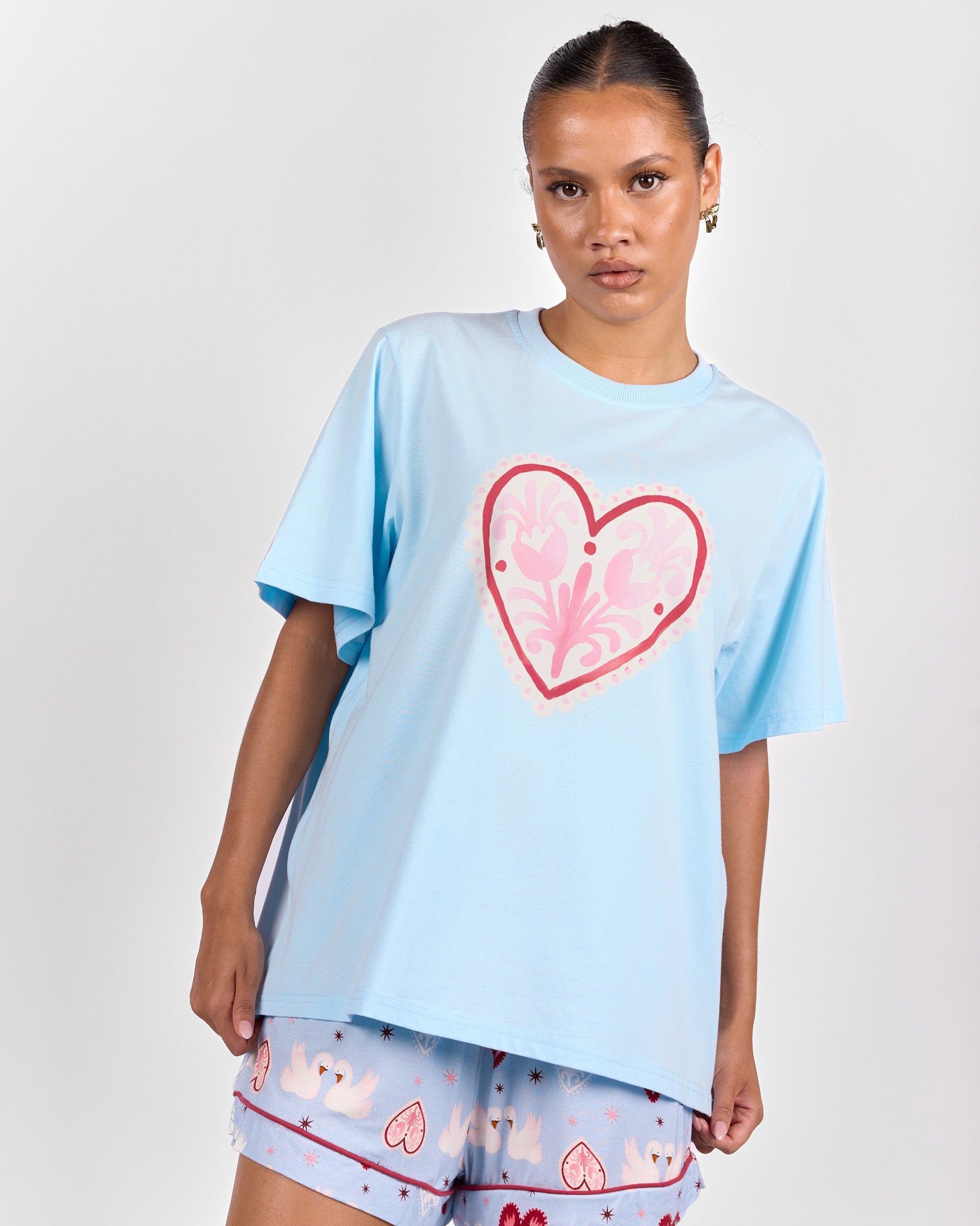 Essentials Tee in Morning Meadow | Breastfeeding Friendly Women's