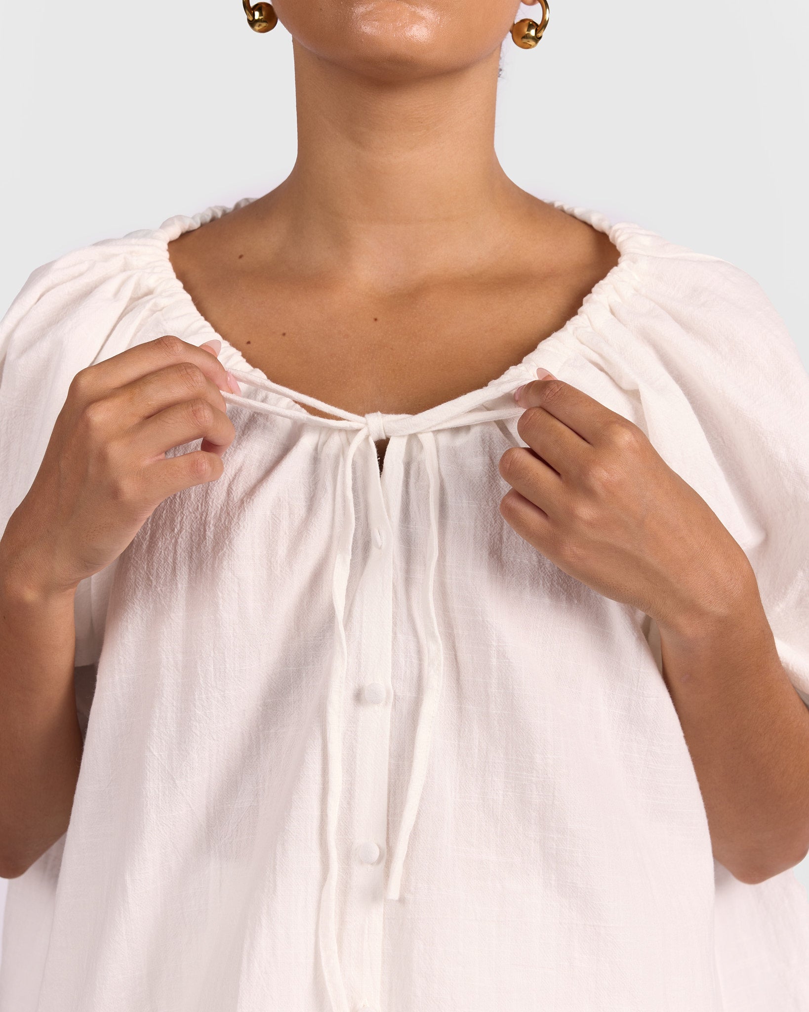 Harvey Top in White | Breastfeeding Friendly Women's Top AU Sizes