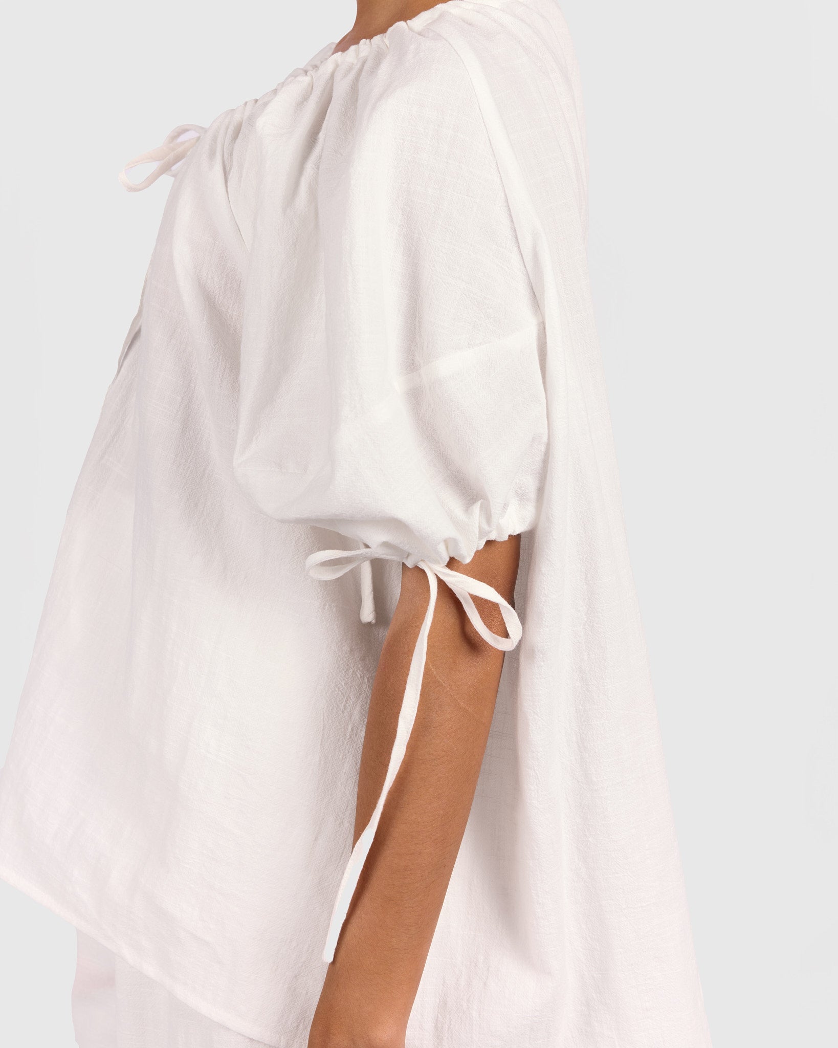9/27y's mom！heve puff shell tops ホワイト Harvey Top in White | Breastfeeding Friendly Women's Top AU Sizes