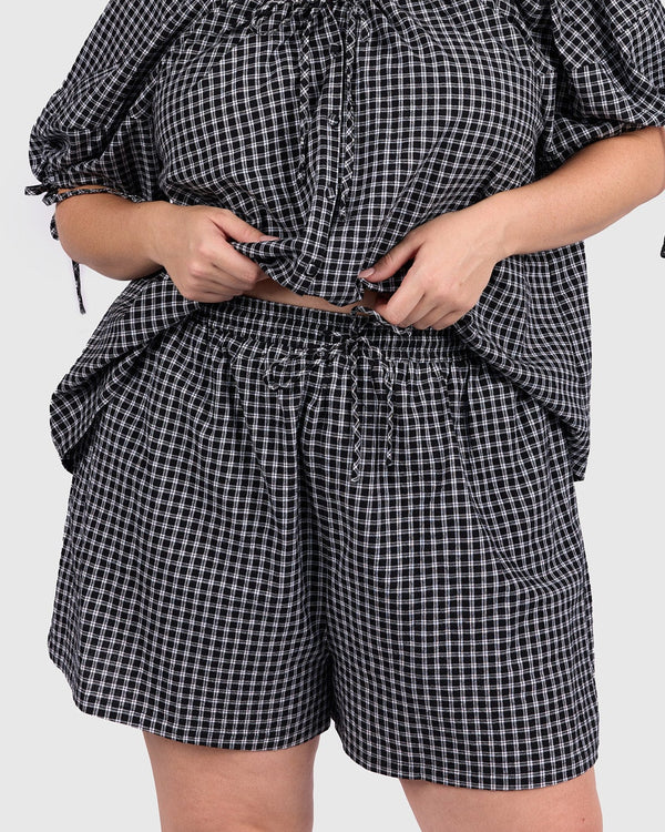 Matilda Shorts | Midnight Gingham