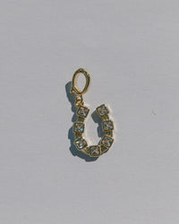 Gem Horseshoe Charm