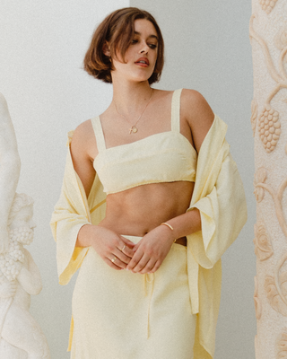 Enya Skirt & Crop Set | Lemon