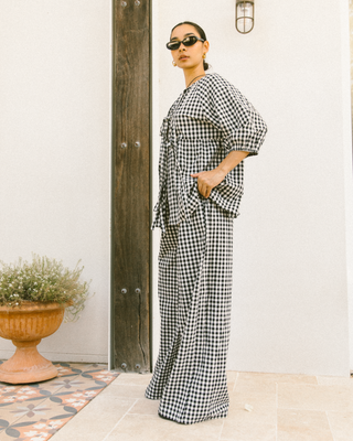 Posey Pants | Black Gingham