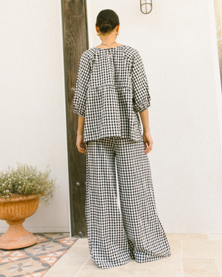 Posey Pants | Black Gingham