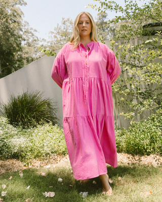 Maxi Avalon Smock Dress | Pink