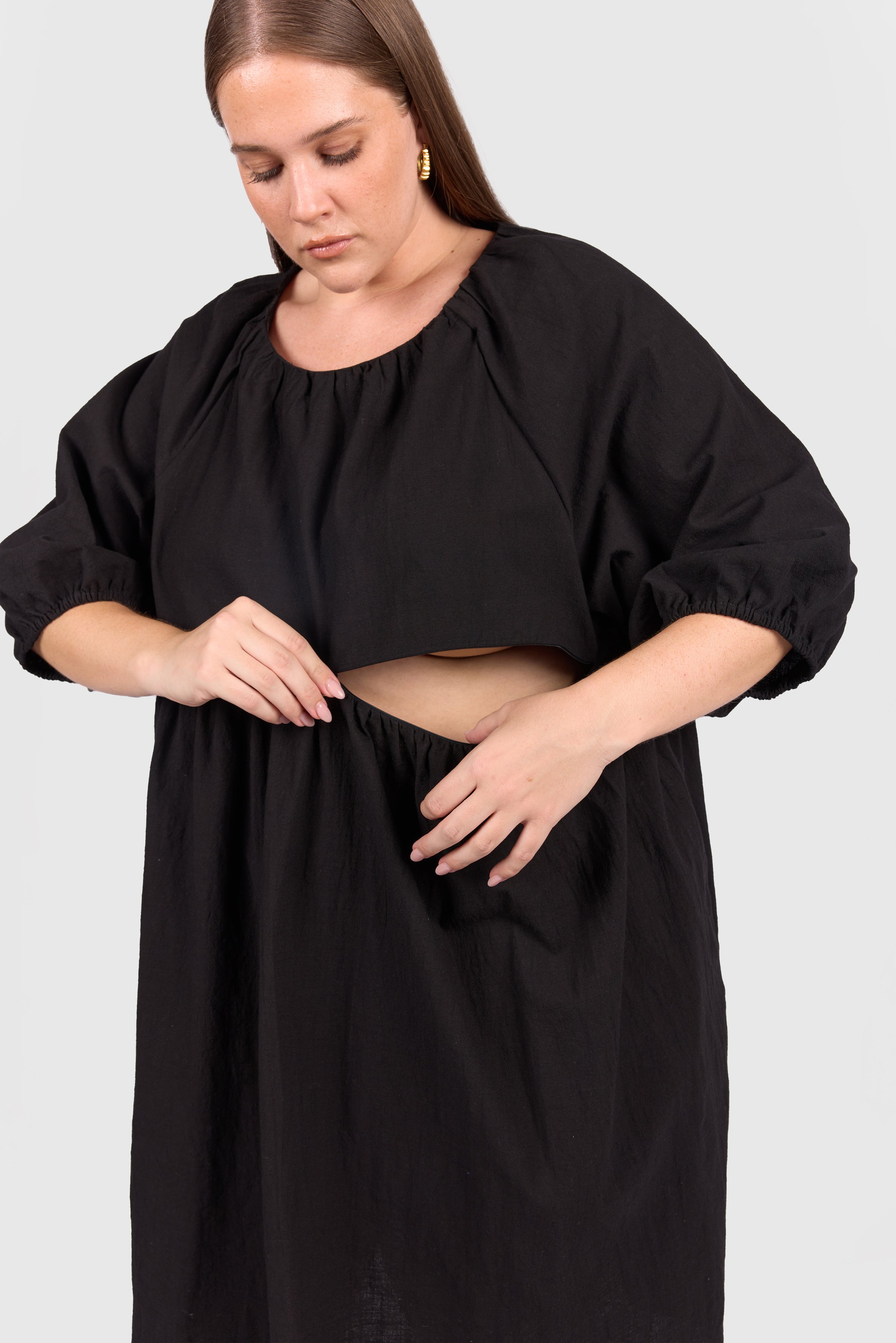 Florence Mini Dress | Oversized Comfort, Pregnancy & Nursing