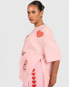 Slouchy Tee in Burning Love - Extended Size Range AU 6-26 - The Lullaby Club