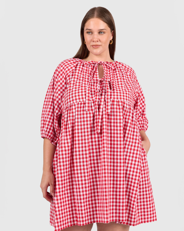 Florence Mini Dress | Red Gingham