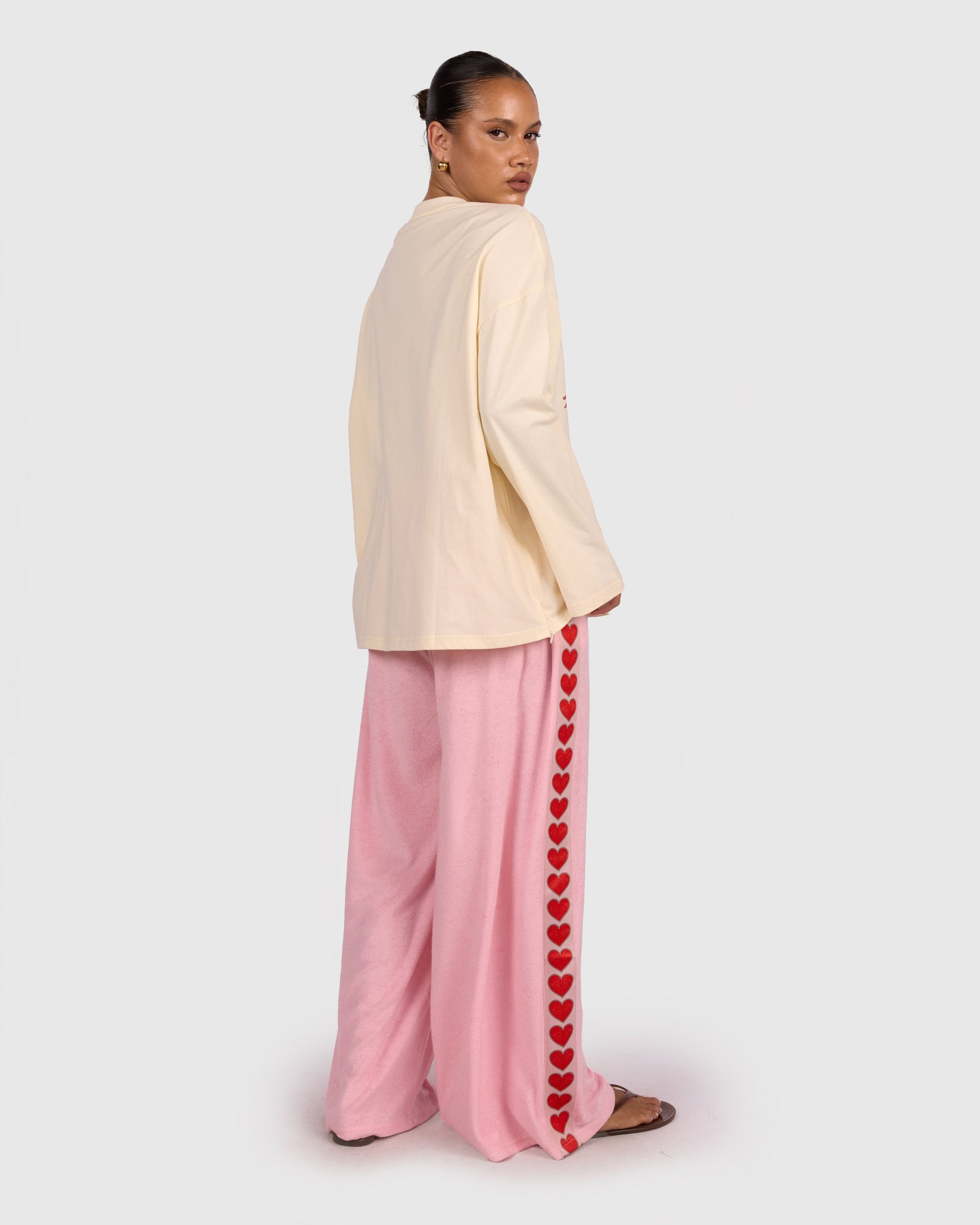 Essentials Long Sleeve Tee — Cherry Hearts | Nursing & Maternity
