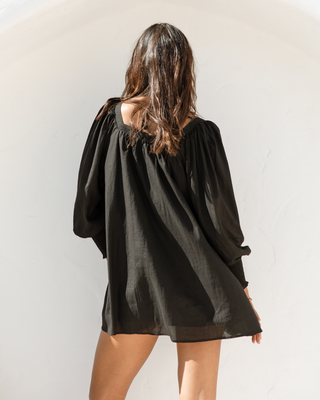 Iris Smock Dress | Black