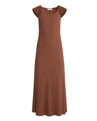 Marley Ribbed Maxi Dress | Brown
