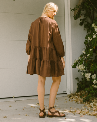 Avalon Smock Dress | Brown