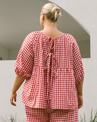 Florence Top | Red Gingham (PRE-ORDER)