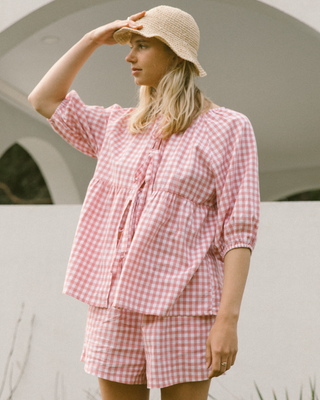 Florence Top | Pink Gingham (PRE-ORDER)