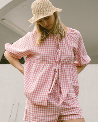 Florence Top | Pink Gingham (PRE-ORDER)