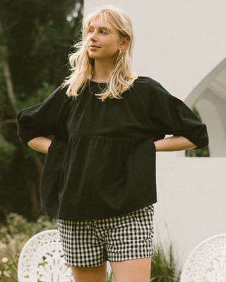 Matilda Shorts | Black Gingham (PRE-ORDER)