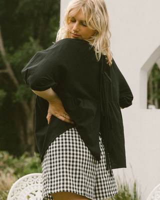 Matilda Shorts | Black Gingham (PRE-ORDER)