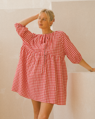 Florence Mini Dress | Red Gingham