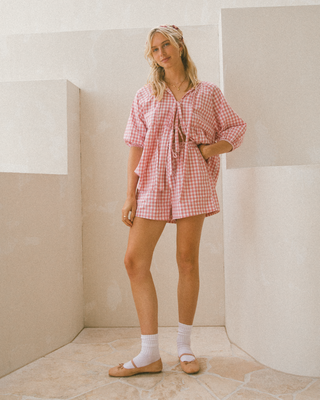 Florence Top | Pink Gingham (PRE-ORDER)