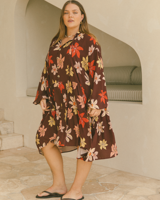 Avalon Smock Dress | Chocolate Flowers