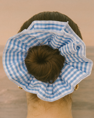 Gingham Charm Scrunchies