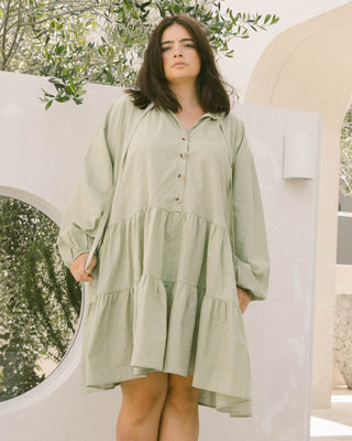 Avalon Smock Dress | Green