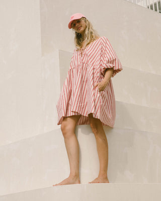 Frankie Dress | Pink Stripe