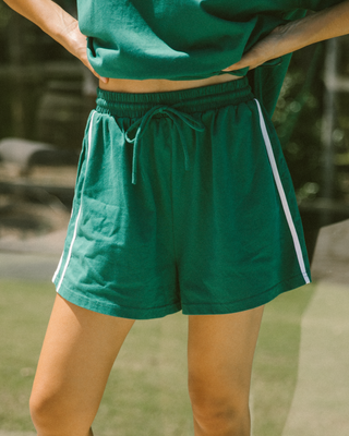 Essentials Shorts | Emerald/White