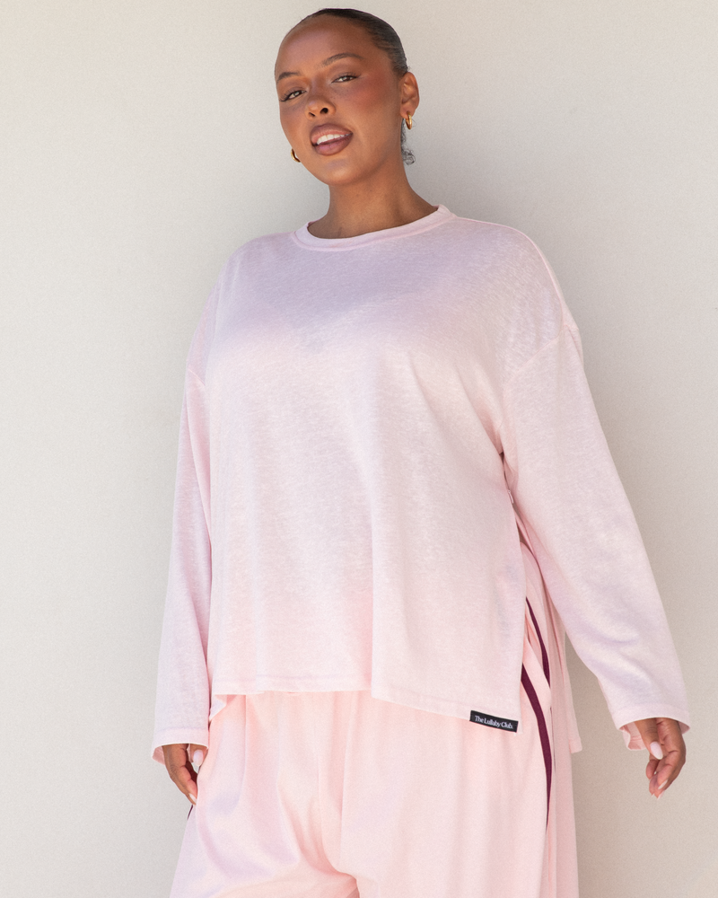 Long Sleeve Essentials Top | Pink