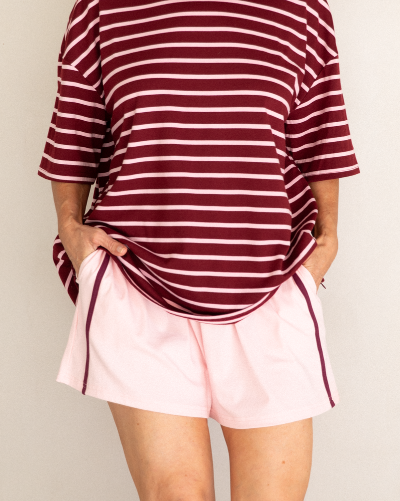 Essential Shorts | Pink/Wine