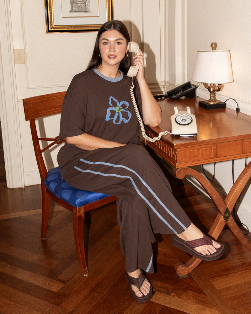 Essentials Pants | Chocolate/Blue