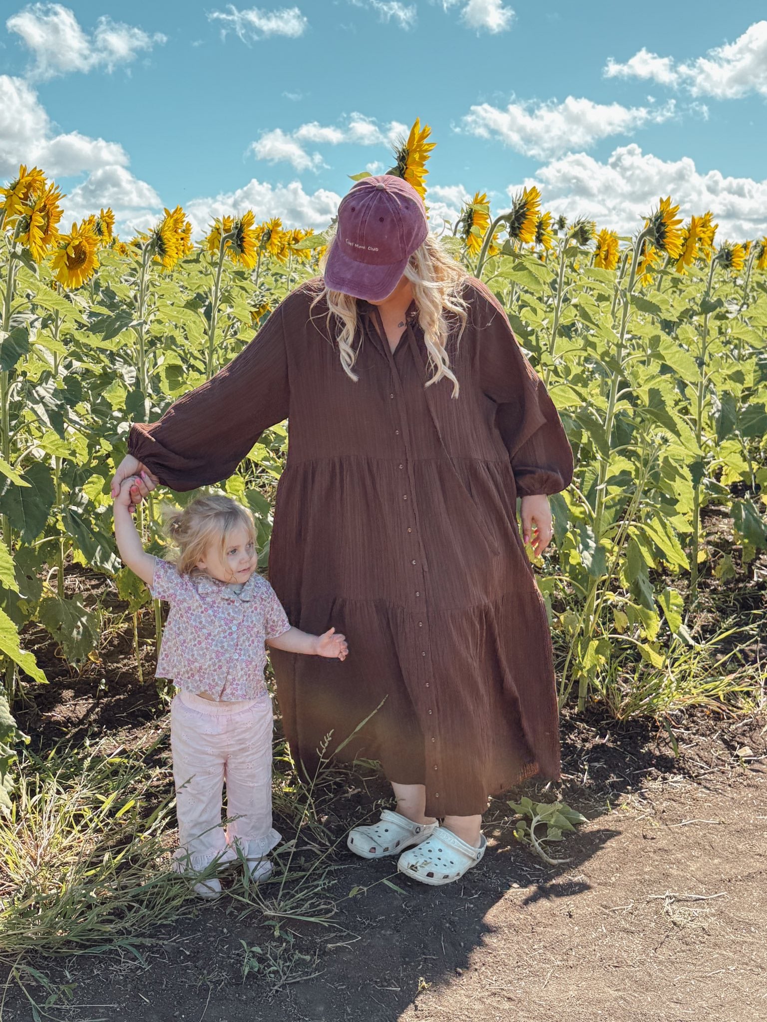 Maxi Ruby Smock Dress Brown Crepe | TLC x Chekoh Collaboration