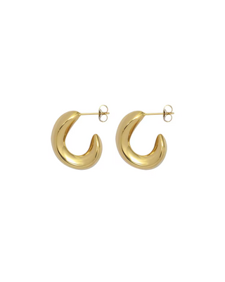 August Hoop Earrings | Gold