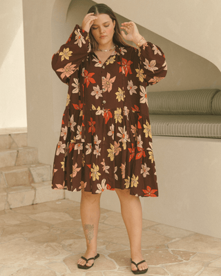 Avalon Smock Dress | Chocolate Flowers