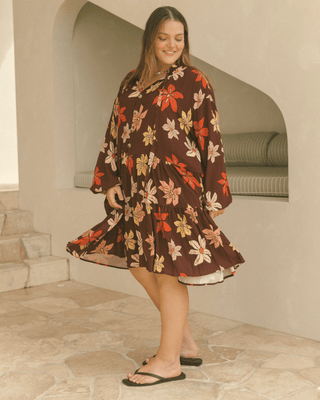 Avalon Smock Dress | Chocolate Flowers