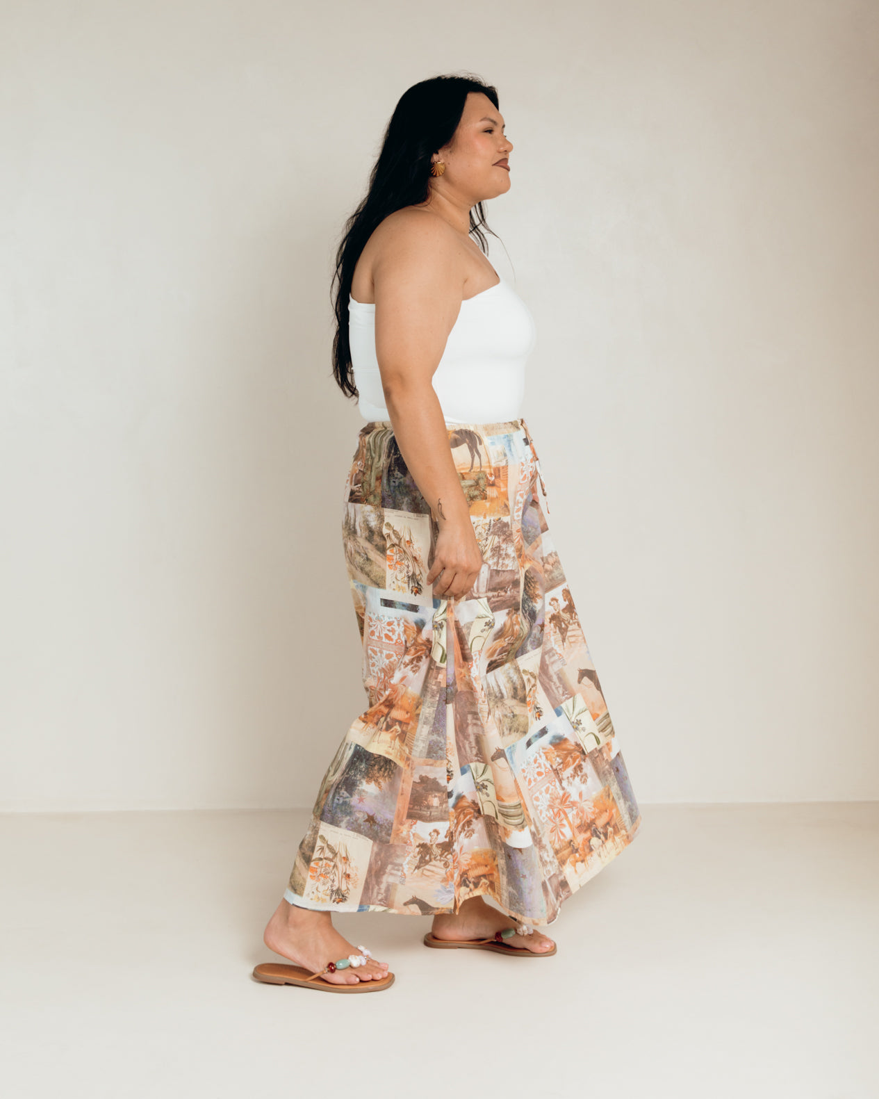 Butter One Shoulder Top in White - Stretchy & Comfortable Basics - The Lullaby Club
