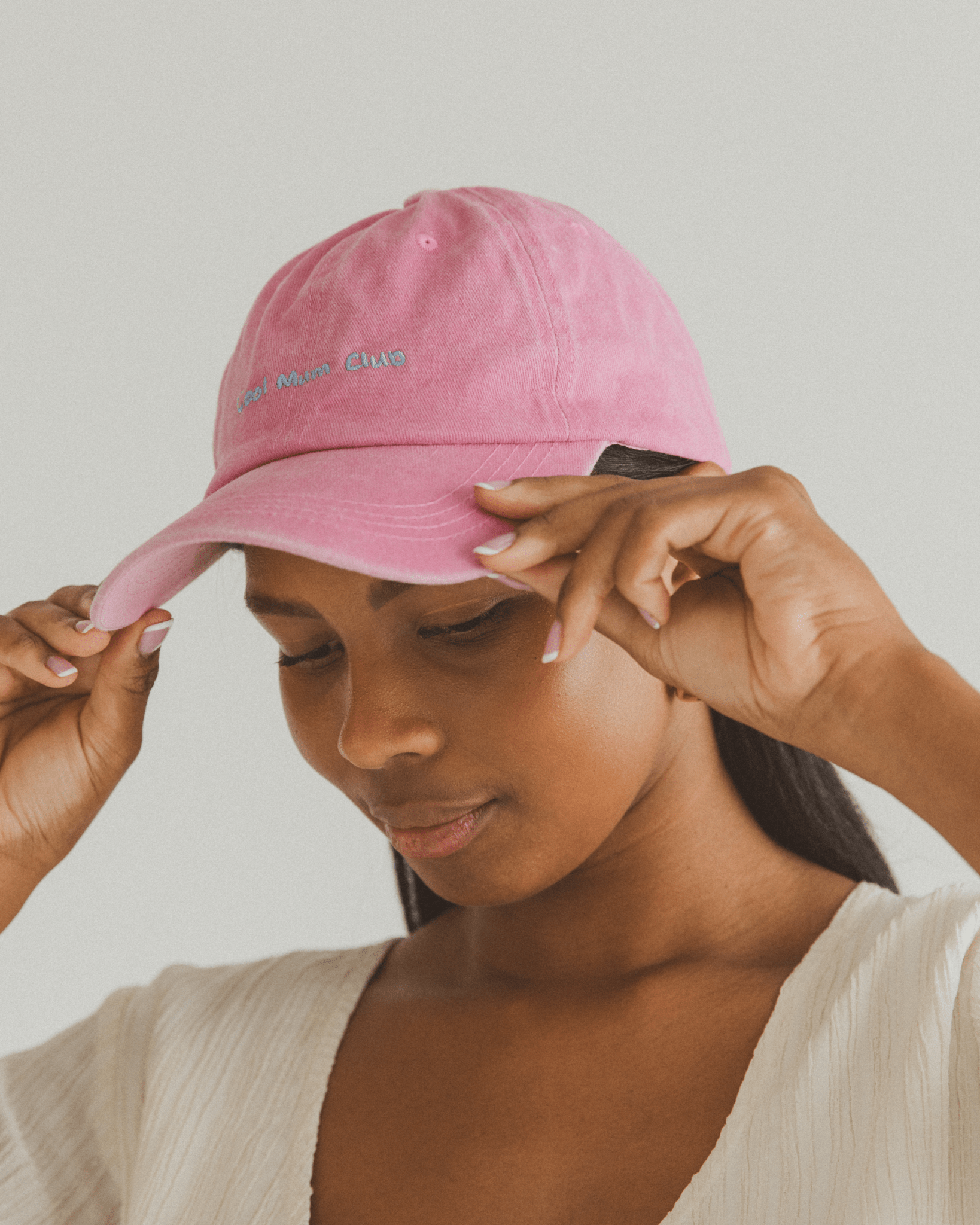 Cool Mum Club Cap Pink – The Lullaby Club