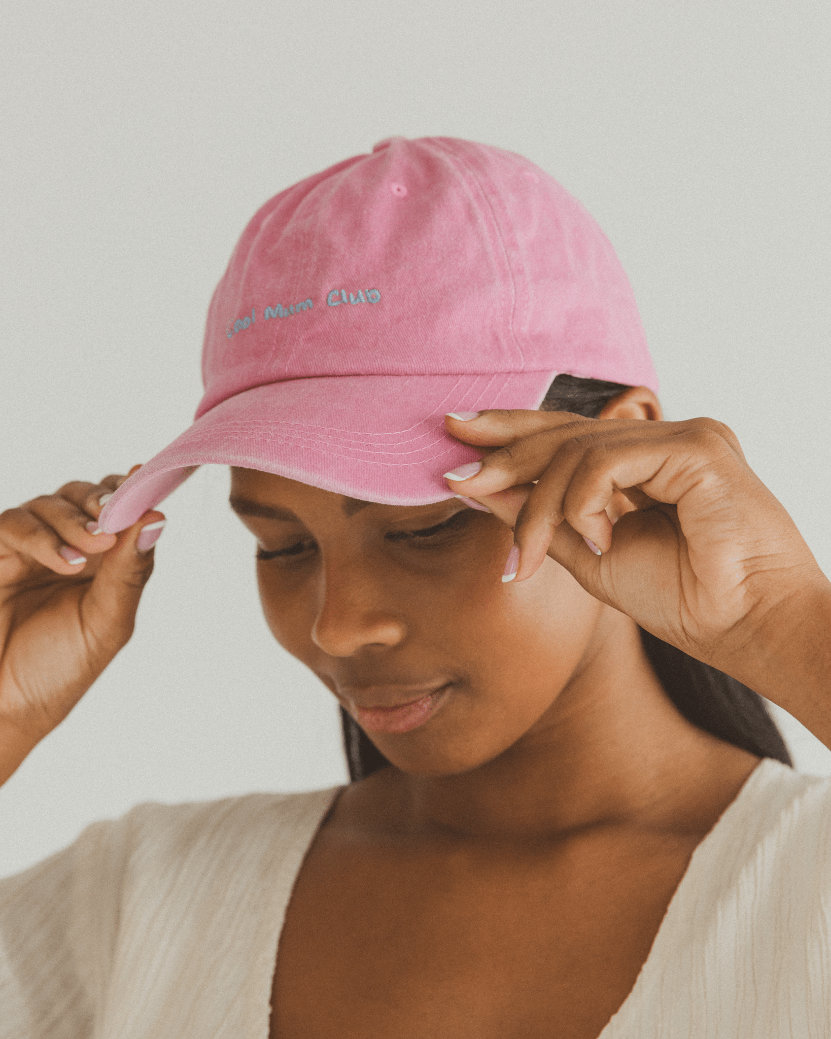 Cool Mum Club Cap Pink – The Lullaby Club - Main Image