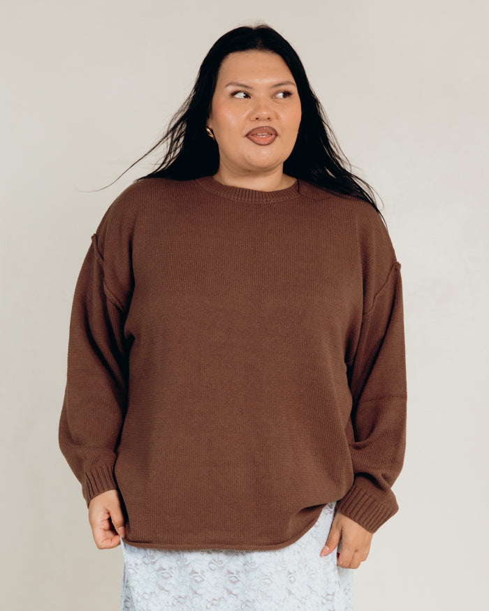Ellie Knit Jumper | Chocolate
