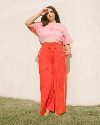 Essentials Pants | Red & Pink