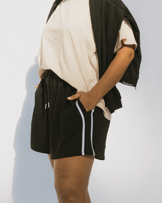 Essentials Track Shorts | Black & White