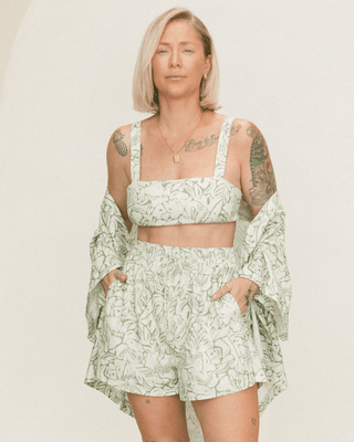 FINAL SALE | Lacey Crop | Hibiscus