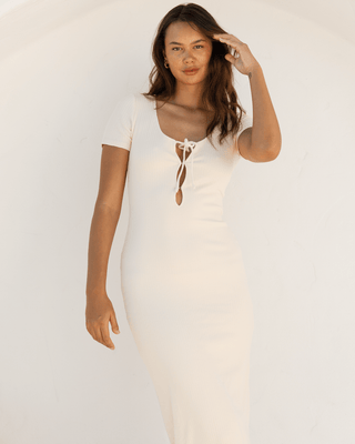 FINAL SALE |  Mila Maxi Dress | Vanilla