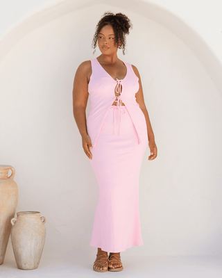 FINAL SALE |  Mila Maxi Skirt | Strawberry