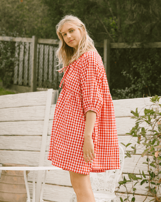 Florence Mini Dress | Red Gingham