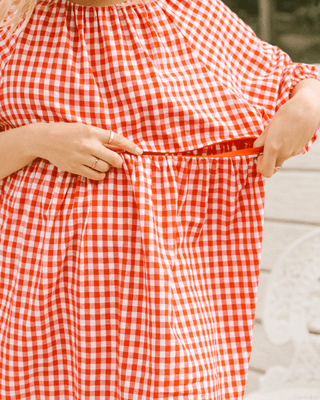 Florence Mini Dress | Red Gingham